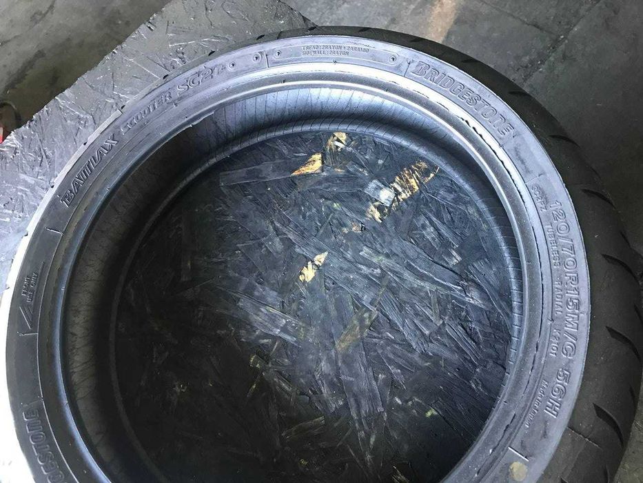 Мото шини б/в 120/70 R15 Bridgestone Battlax Scooter SC2F (3596М)