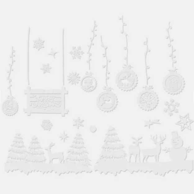 Naklejki świąteczne na okno Ruhhy 22253