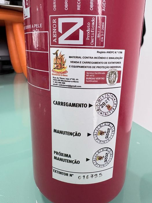 Extintor CO2 2kg Bili Classe B e C [9]