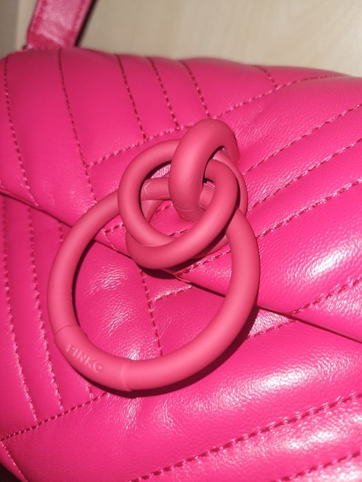 Torebka Pinko Lovelink Mini Puff Woven Effect