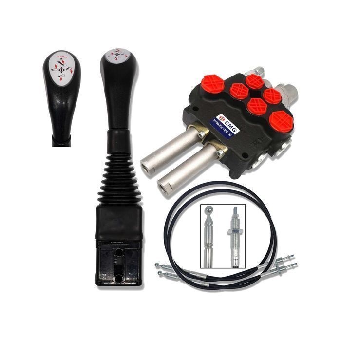 Rozdzielacz 80L JOYSTICK 0P 2 SEK DO TURA Zatrzask [8485]