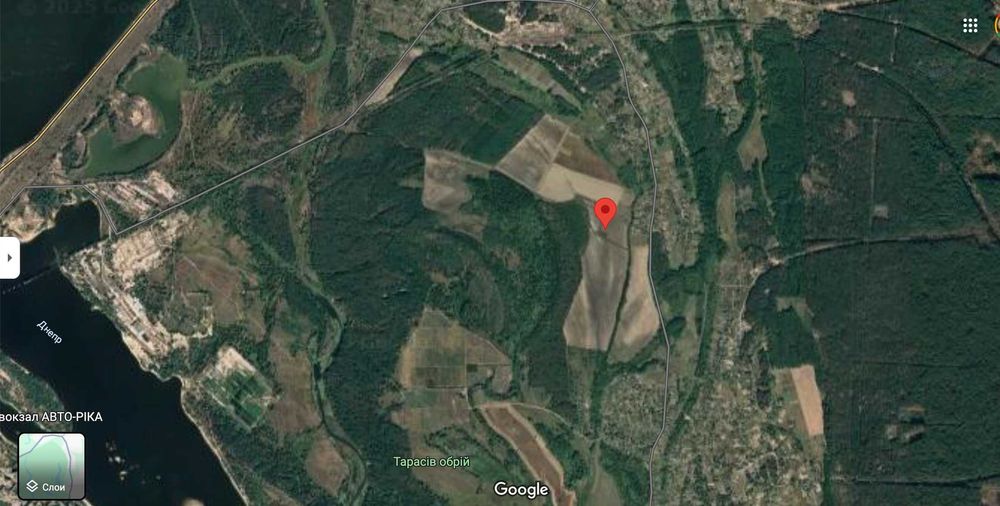 10 соток біля Дніпра та лісу з видом на Тарасову гору — 1500$