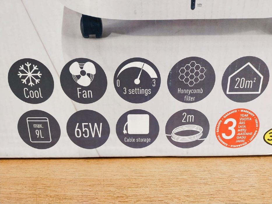 Klimatyzer Przenośny SilverCrest brak wkładów chłodzących