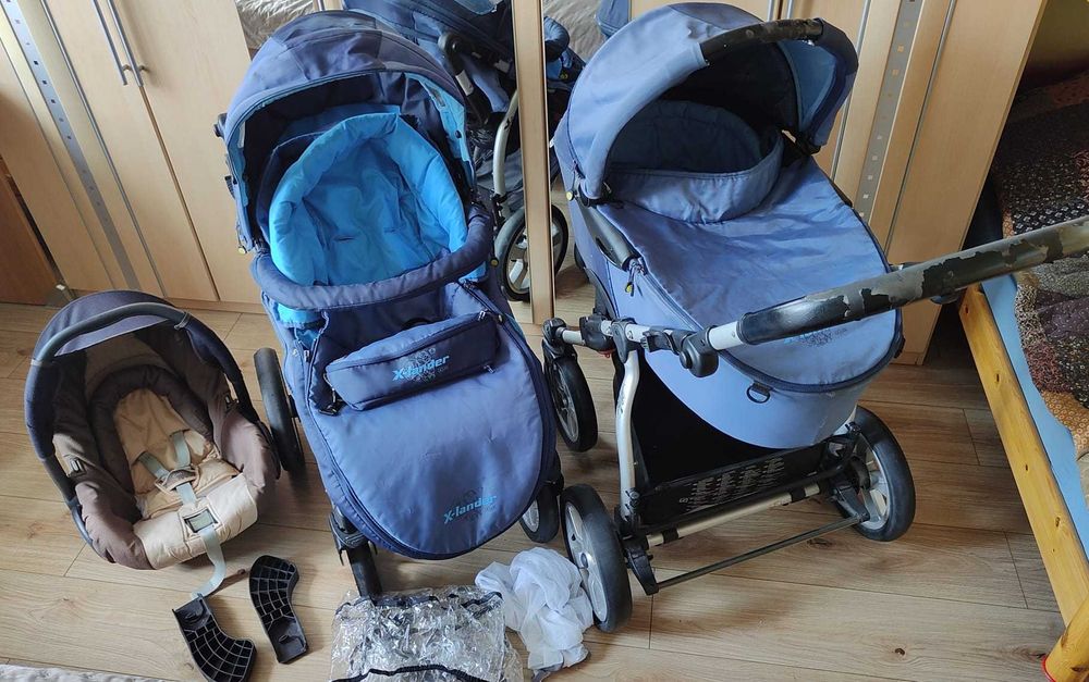 Wózek dla dziecka  3 w jednym spacerówka nosidełko