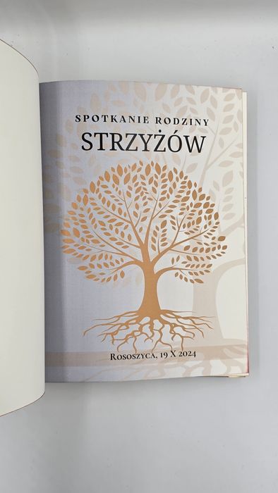 Kronika Rodzinna B4 dowolny złoty nadruk