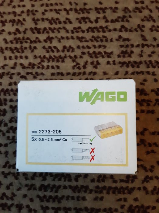 Złączki elektryczne WAGO-zestaw