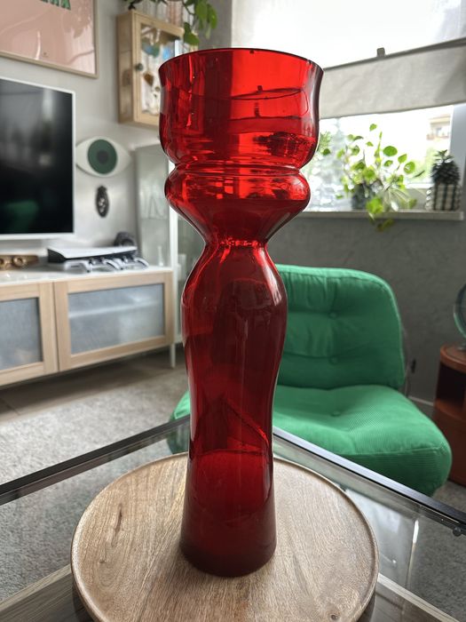 Wazon czerwony rubinowy Sadowski Antico