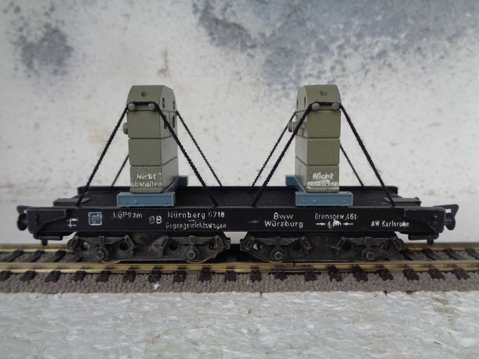 1:87 Fleischmann Vagão contra-peso refª 1496 B