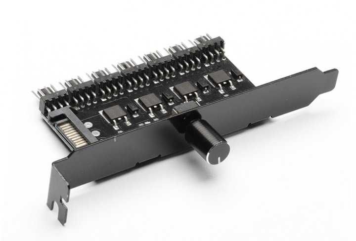 Реобас GEEK SATA на 7 кулеров 4 pin / 3 pin (в PCI слот) Fan Hub: 230 ...