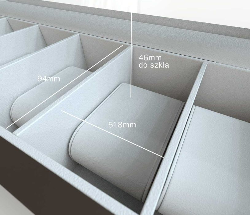 Drewniane etui na zegarki | na 12 zegarków | szkatułka