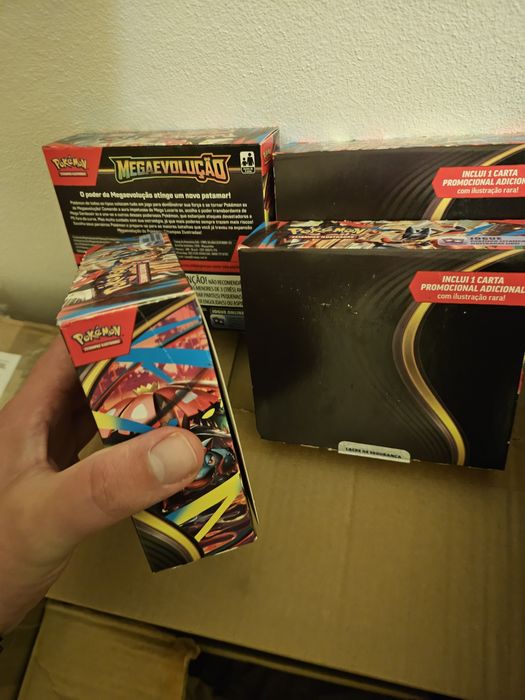 4x Pokemon booster box mega evolution sealed portuguese. Factory sealed.   Includes promos