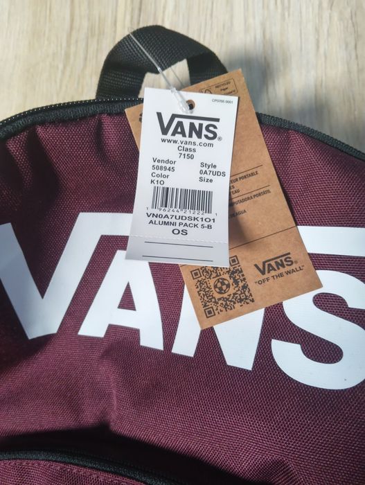 Plecak Vans bordowy NOWY !!!