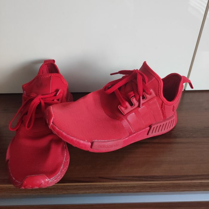 Adidas czerwone sneakersy męskie 44 wkładka 28