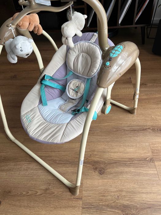 Bujaczek huśtawka Caretero Loop stan idealny, komplet, dla niemowląt