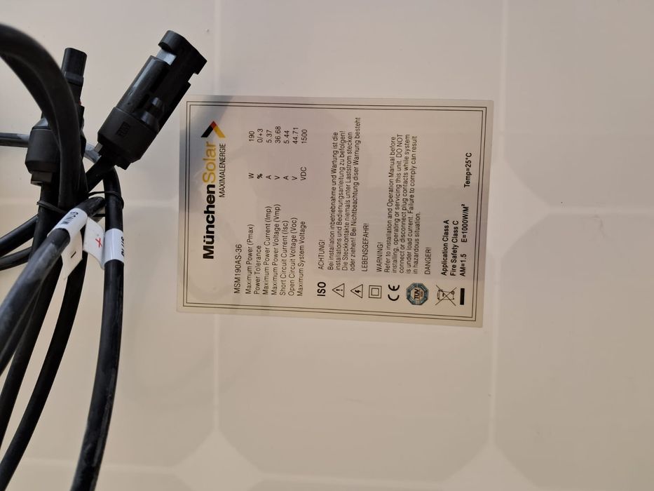 Painel Solar München Solar 190W