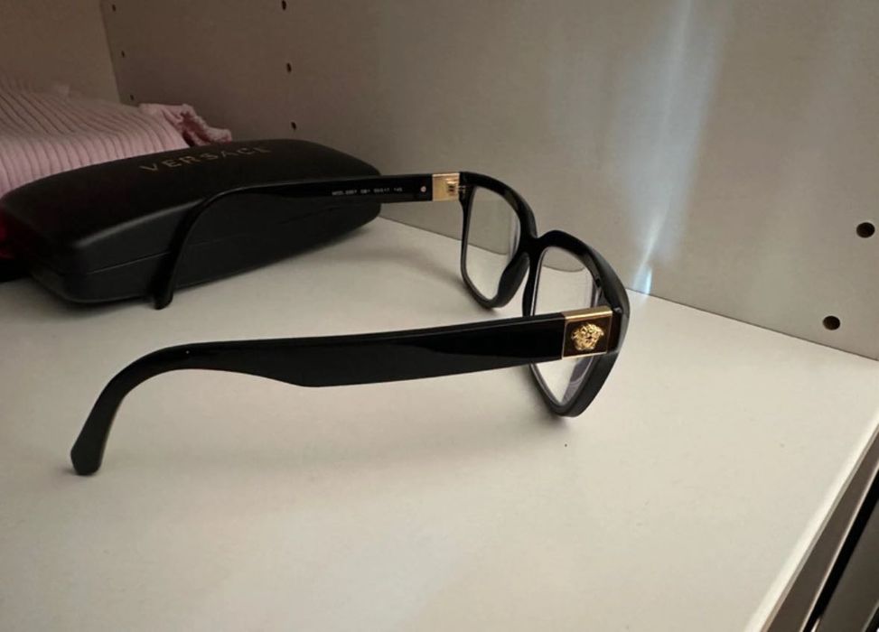 Oprawki korekcyjne Versace czarne okulary