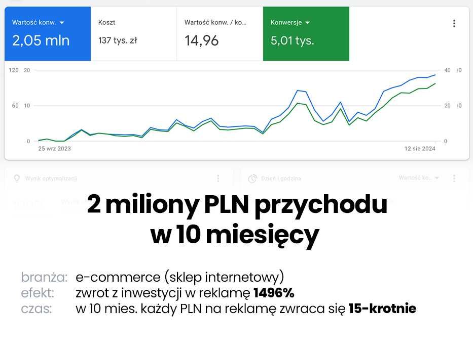 Kampania Google Ads AdWords - Reklama, Pozycjonowanie - Zyskaj 3500 zł