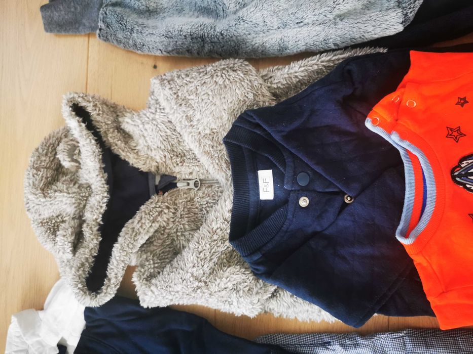 Ubranka dla chłopca, r.74, zima, H&M, 5.10.15, Lupilu, Mrofi