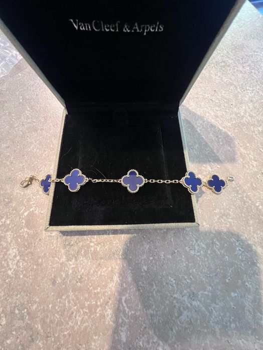 Bransoletka Van cleef granat premium