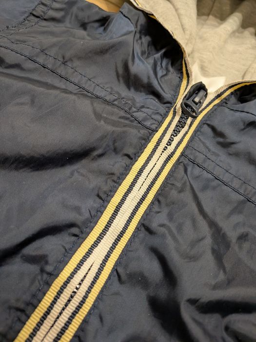 F&F 86 92 kurtka wiosenna jesienna dla chłopca  granatowa z kapturem