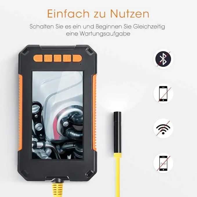 Ендоскопічна камера RAGU P40 Screen Endoscope ,5 м, 2600 мА·год