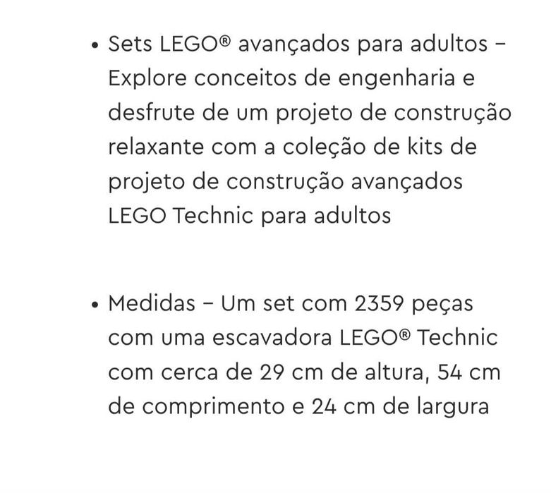 Lego- Escavadora Volvo EC500 hybrid
