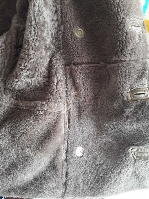 Casaco em Nobuck Taupe