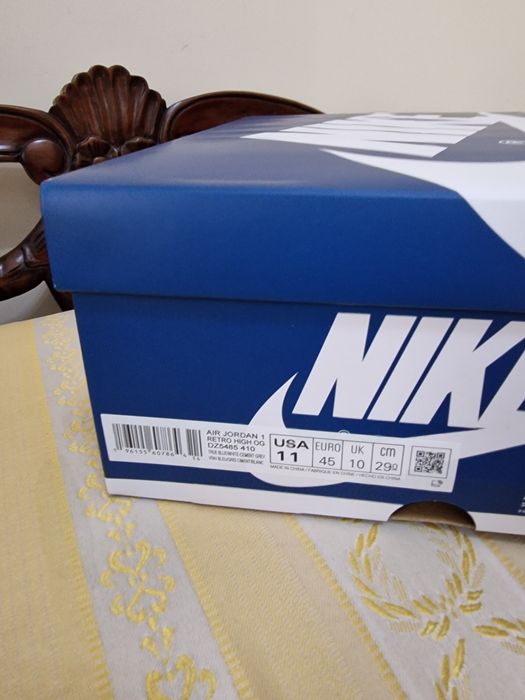 Nowe buty Nike Air Jordan 1 True Blue Retro 45