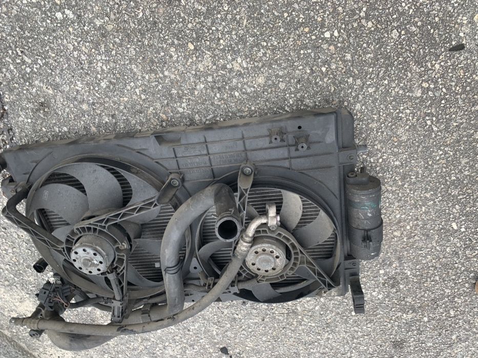 Radiador completo audi a3 8l com ventiladores golf iv pd 130 asz