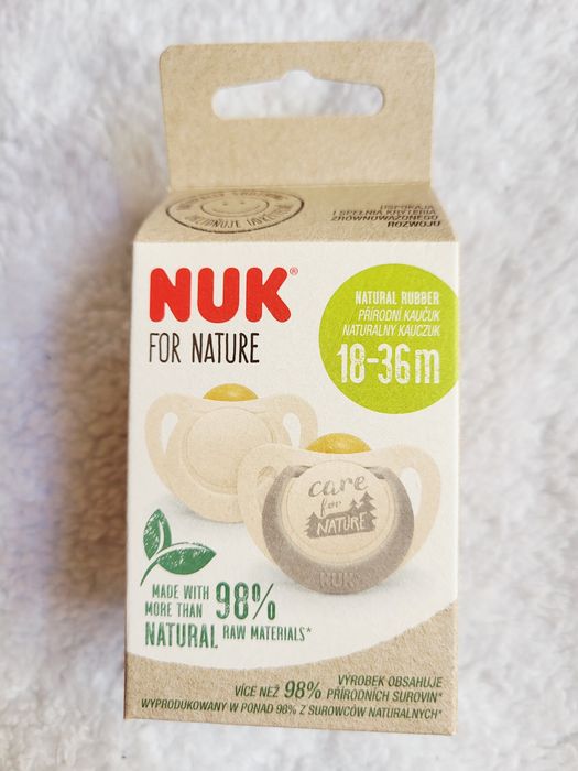 Nuk For Nature smoczki uspokajające 18-36m 2szt