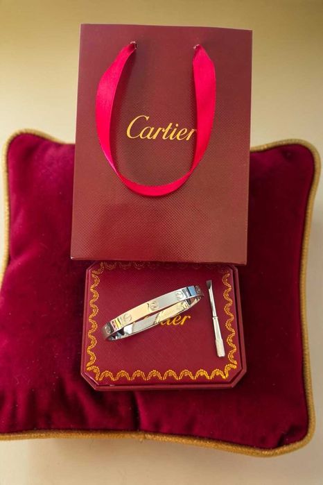 Cartier silver bransoletka 19