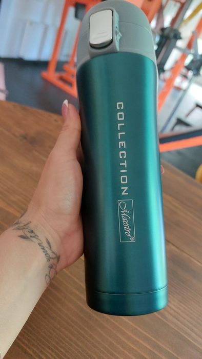 Термос металевий Maestro collection 450мл з фіксатором