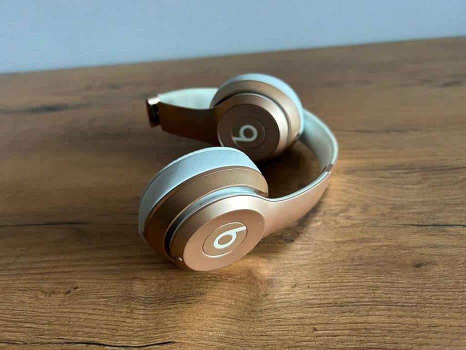 Słuchawki Bezprzewodowe Beats SOLO 2 Wireless Złote Gold Nowe Poduszki