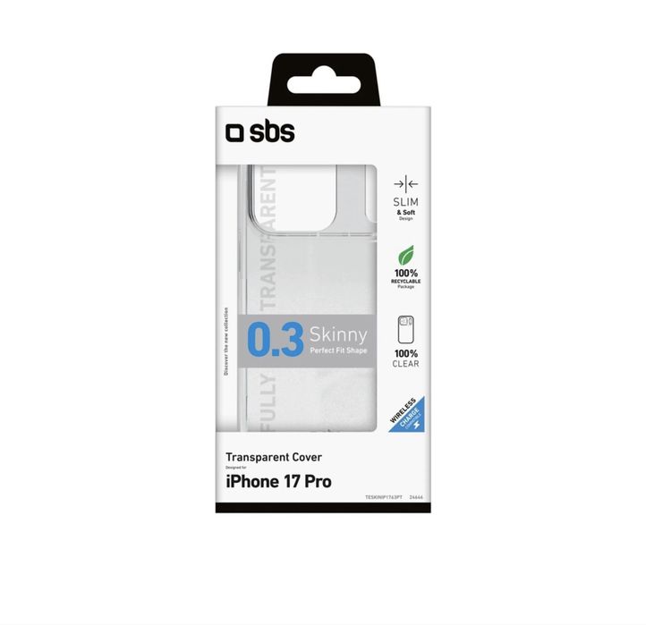 Etui SBS  do iPhone 17 Pro transparentne
