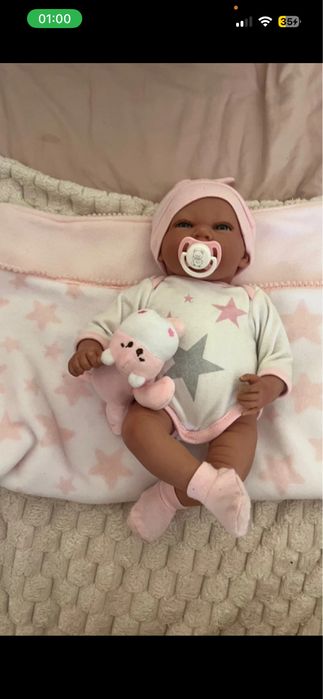 Boneca Reborn Rocío 40 cm - com Cobertor e Caixa