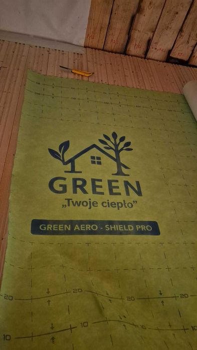 System Paroizolacji pod ZADMUCH – Membrana Green + Taśmy. Dostawa Siedlce i okolice   GREEN. Promocja!