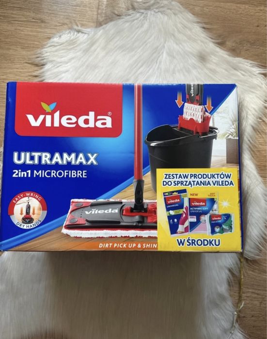 Nowy mop Vileda Ultramax płaski gratisy
