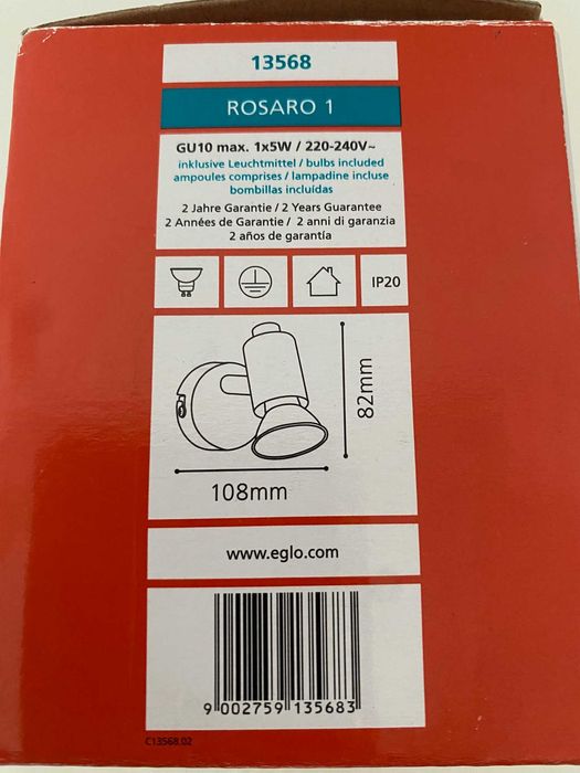 2 Focos de Parede Eglo