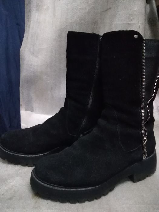 Сапожки замш, зима 39