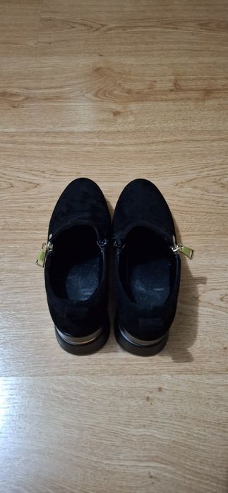 czarne botki do kostki