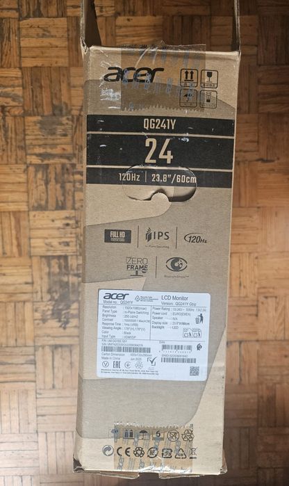 Monitor Acer nitroQG1 series FHD 120hz ips