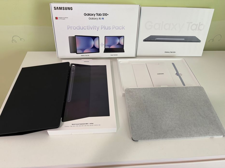 Tablet Samsung S10 Plus + Capa teclado