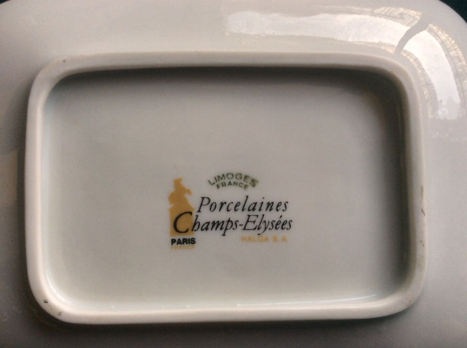 Prato vintage Limoges signo Carneiro