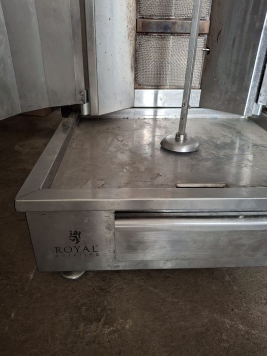 Duzy Gazowy opiekacz do kebaba 5 palników Royal Catering