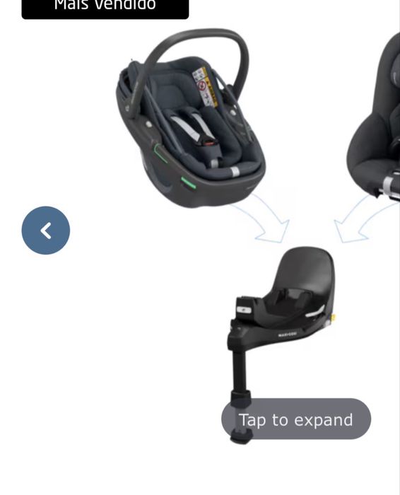 Carrinho Quinny Moodd + Babycoque Maxi‑Cosi + Base Isofix