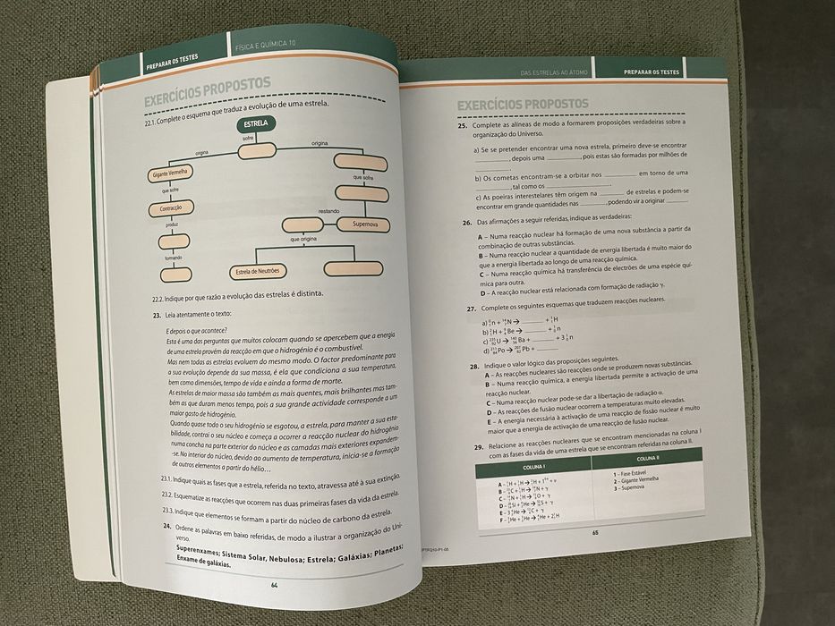 Preparar os Testes, Físico Química 10