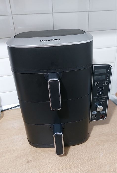 SILVERCREST Dwustrefowa frytkownica Air Fryer, 2 x 4,75 l, 2470 W