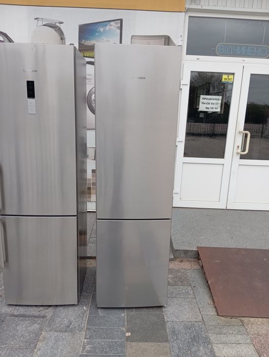 Холодильник Bosch No-Frost нержавейка 200см INVERTER A+++ из Германии