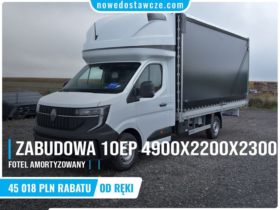 Renault Master 2.0 170KM Zabudowa 10EP Międzynarodówka Kurnik  4900x2200x2300 | Plandeka | Zabudowa międzynarodowa | Kurnik | 10EP