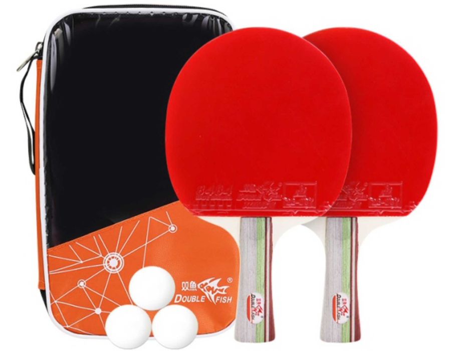 Набір 2 ракетки настільний теніс + 3 кульки + сумка 366A